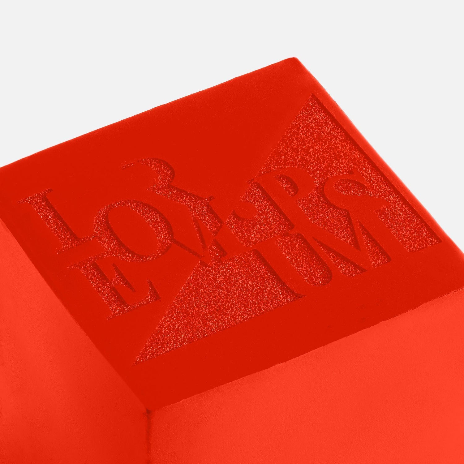 Антистресс «Кубик», красный с логотипом