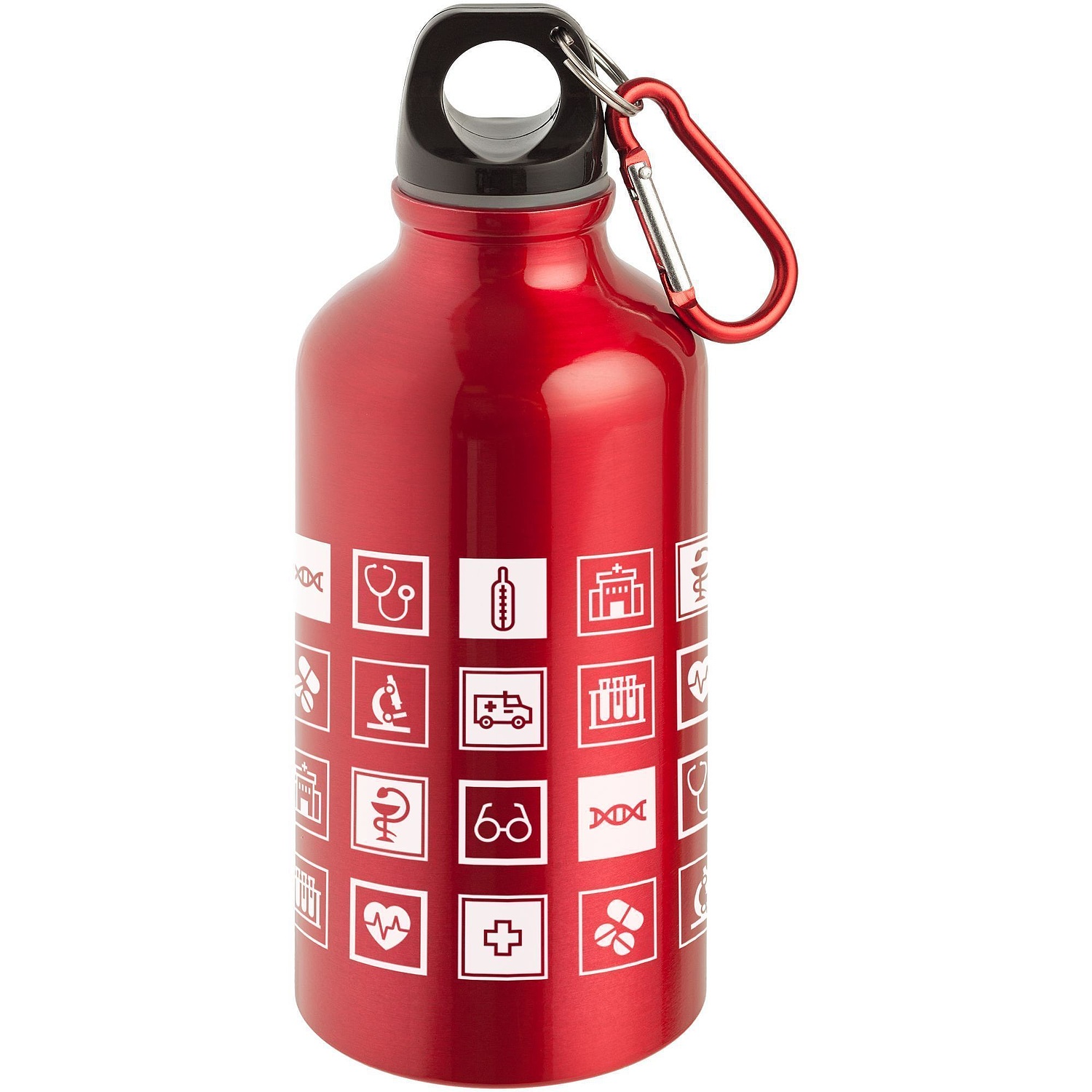 Бутылка для спорта Re-Source, красная с логотипом