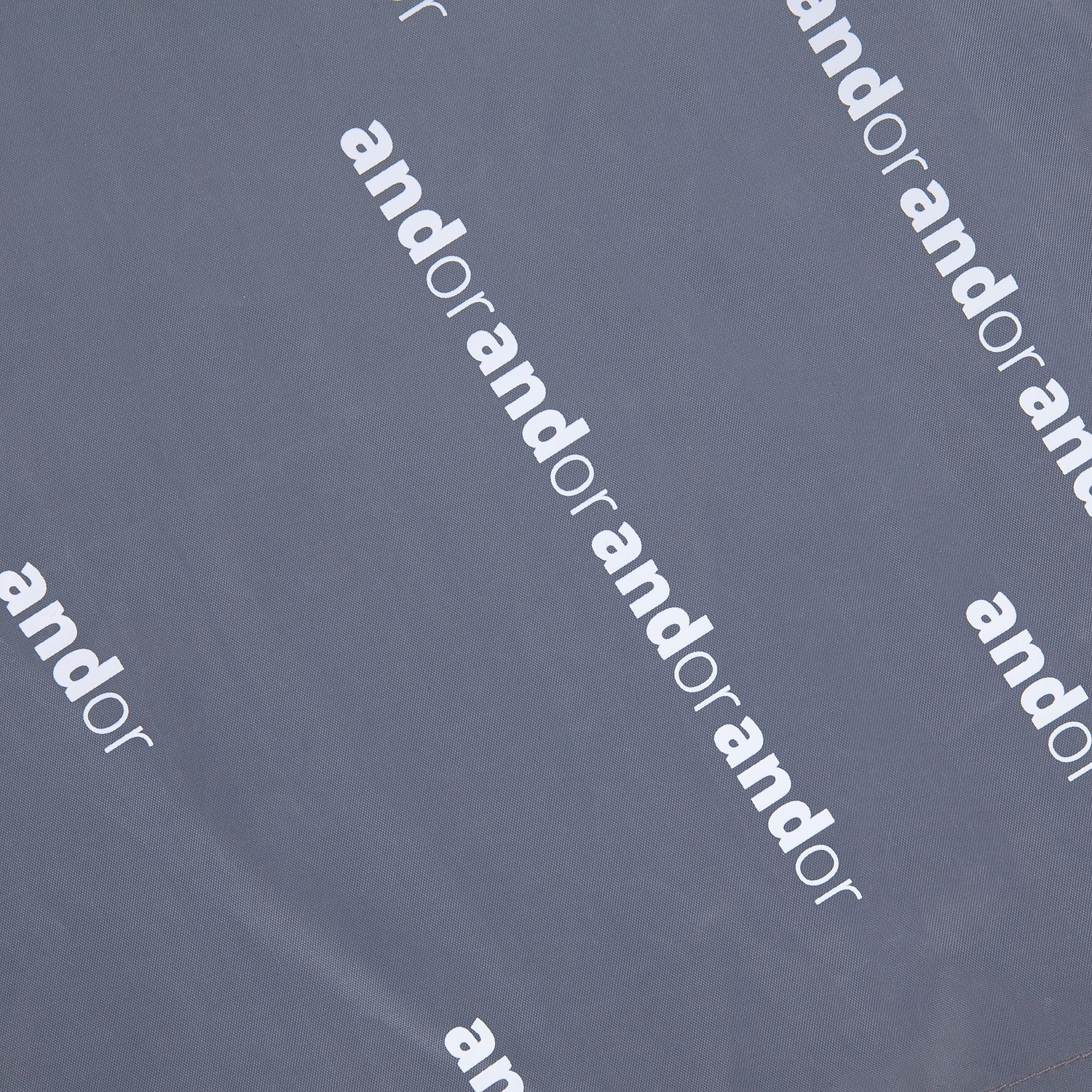 Дождевик-анорак R1, серый с логотипом