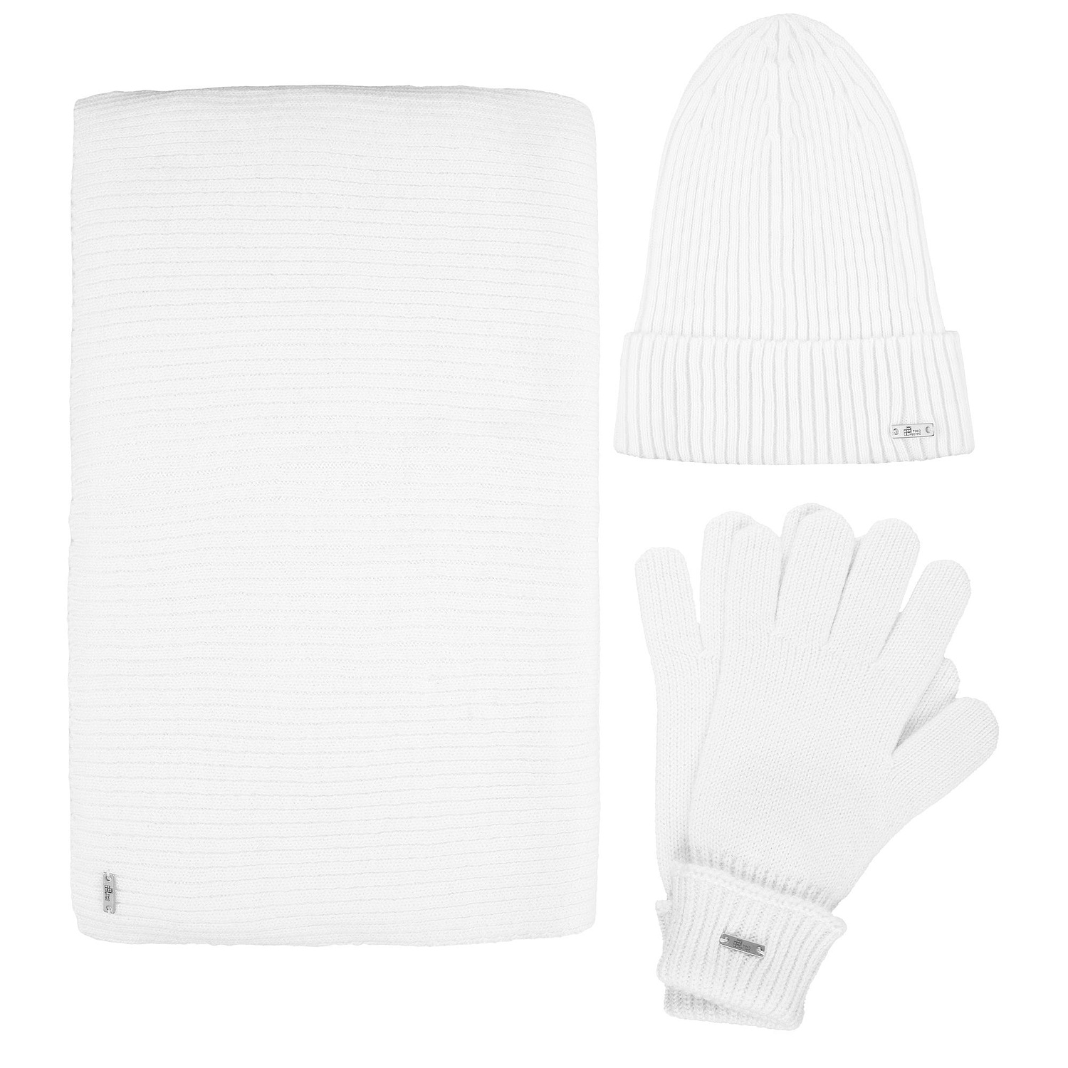 Шарф Alpine, белый с логотипом