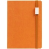 Ежедневник New Factor Metal, оранжевый с логотипом