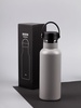 Термобутылка Bidon, серая с логотипом