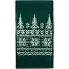 Шарф Elnik, зеленый с молочно-белым с логотипом