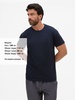 Футболка унисекс Regent 150, темно-синяя (navy) с логотипом