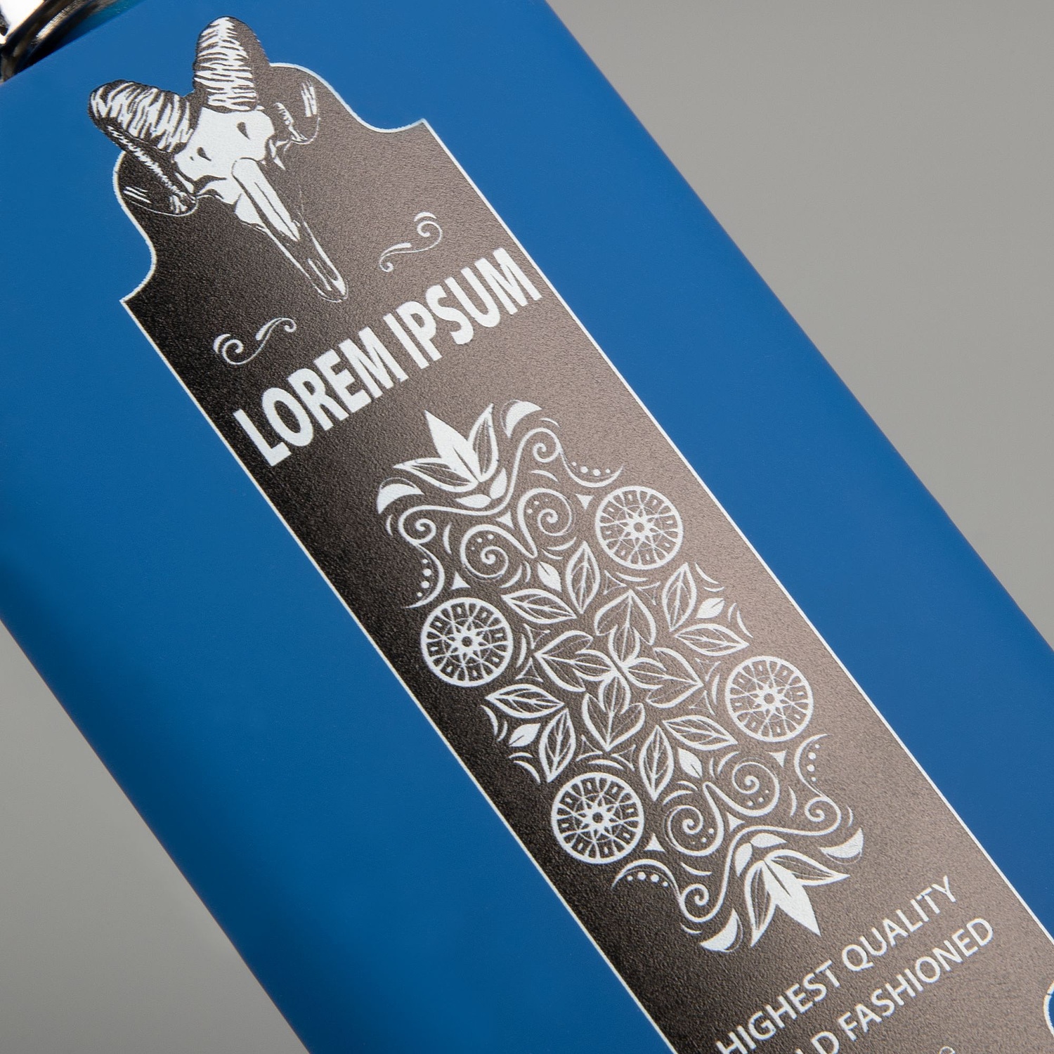 Фляжка Beatum, синяя с логотипом