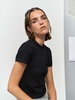 Футболка женская Lilia, черная с логотипом