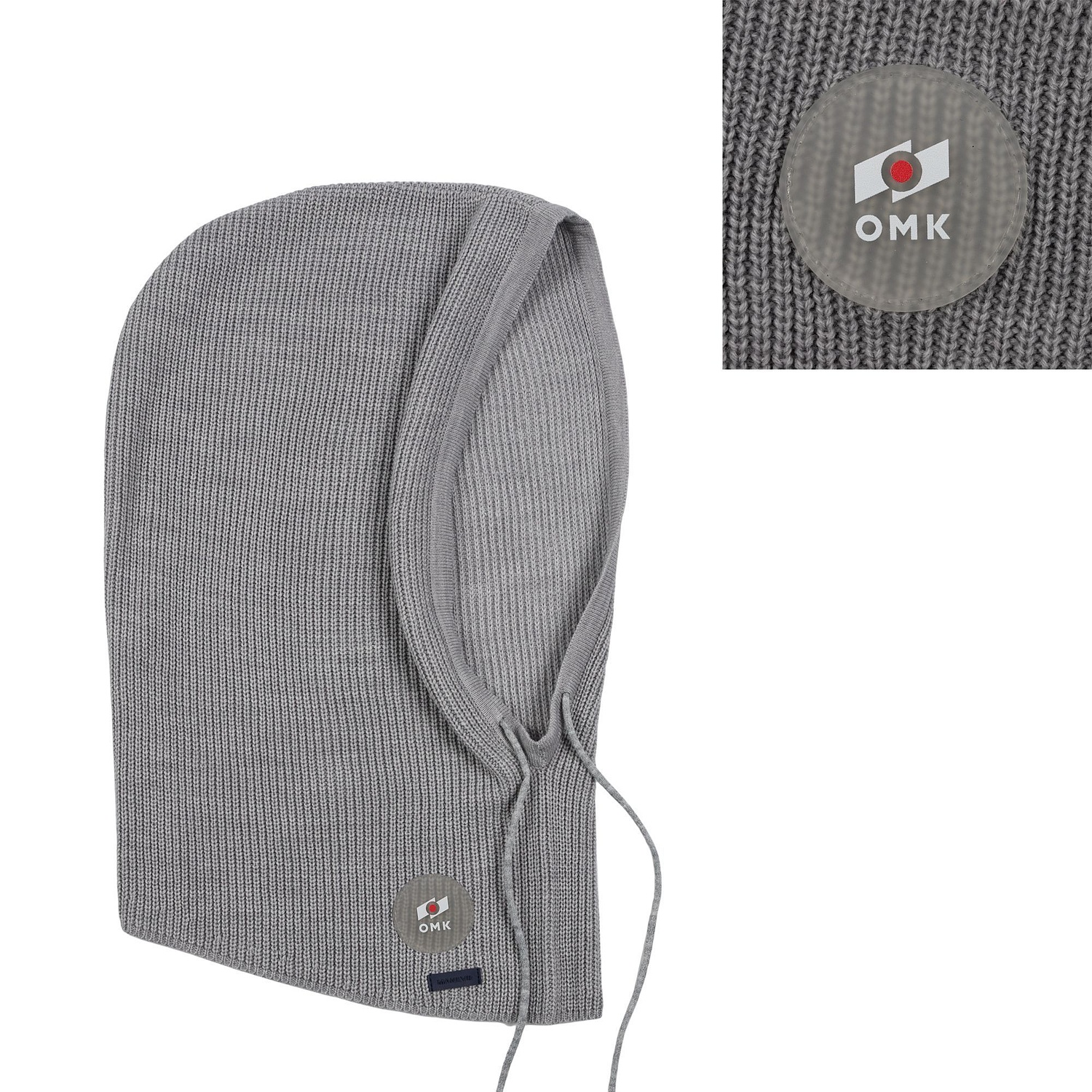 Капор-капюшон Zaliv, серый с логотипом