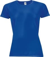 Футболка женская Sporty Women 140, ярко-синяя с логотипом
