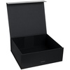 Коробка складная Rusetti, M, черная с логотипом