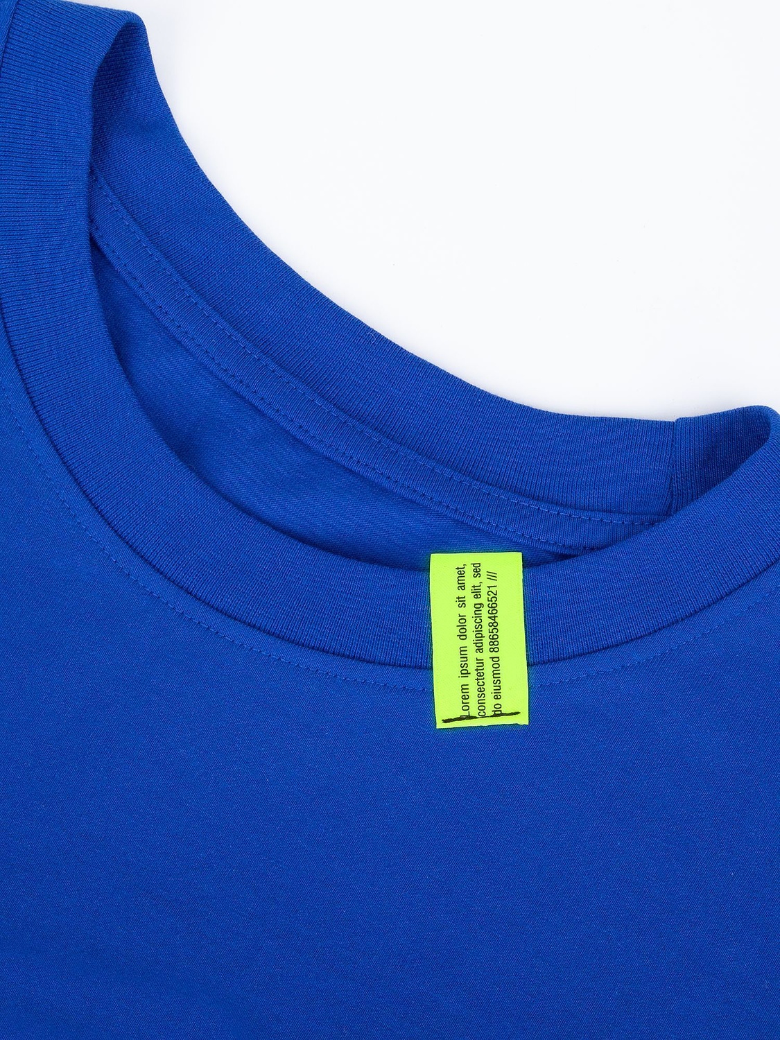 Футболка унисекс оверсайз T3, синяя с логотипом