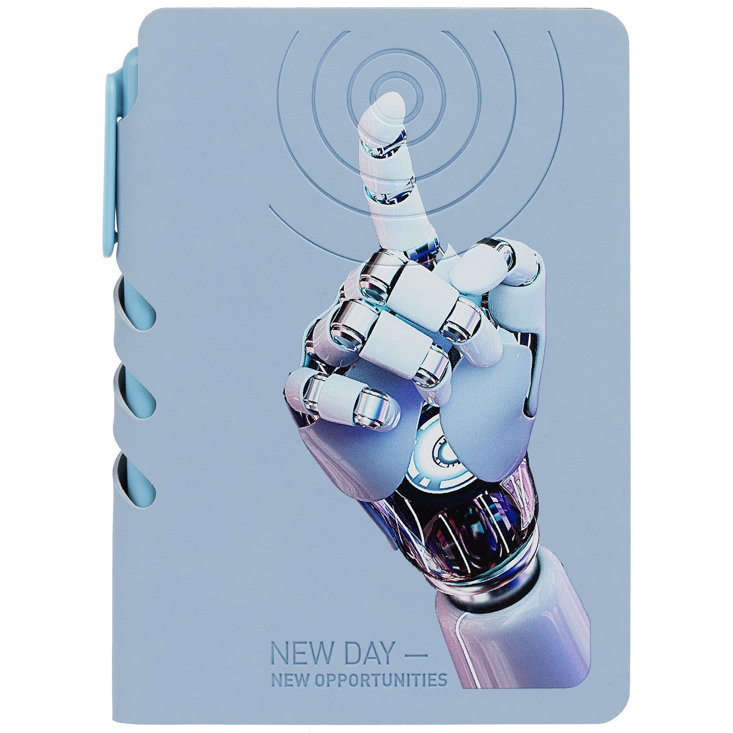 Ежедневник Flexpen Mini, недатированный, голубой с логотипом