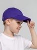 Бейсболка детская Capture Kids, фиолетовая с логотипом