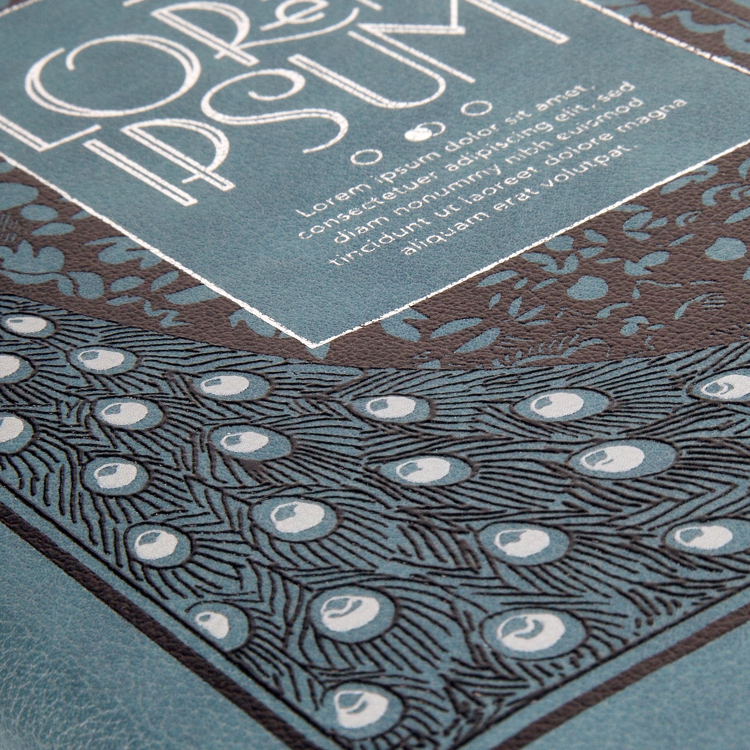 Ежедневник Petrus, недатированный, голубой с логотипом