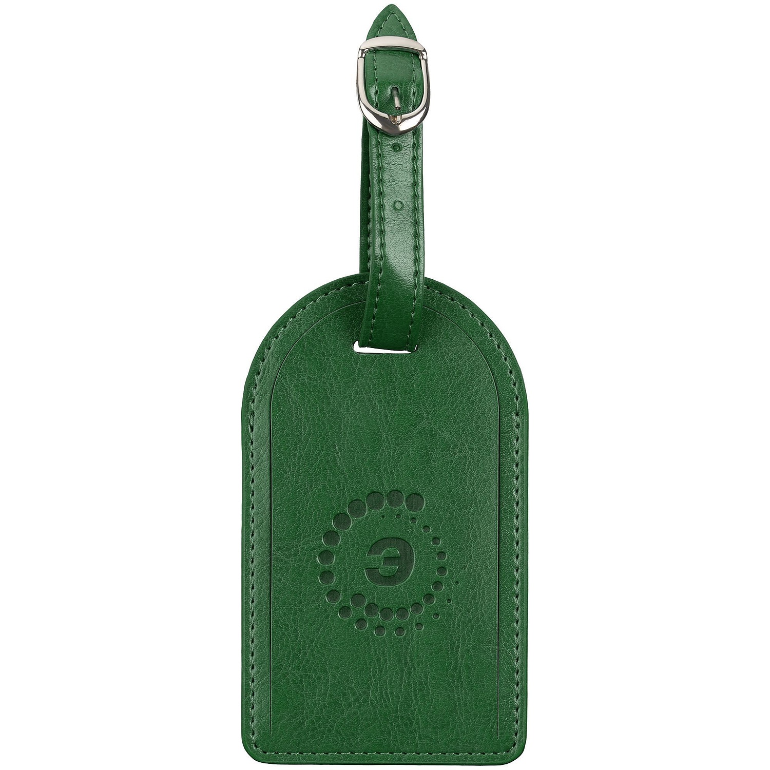 Бирка багажная Nebraska, зеленая с логотипом