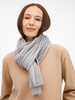 Шарф Bellish, светло-серый меланж с логотипом