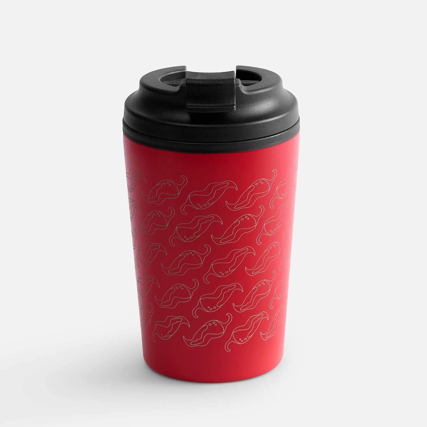 Термостакан Kuppi, красный с логотипом