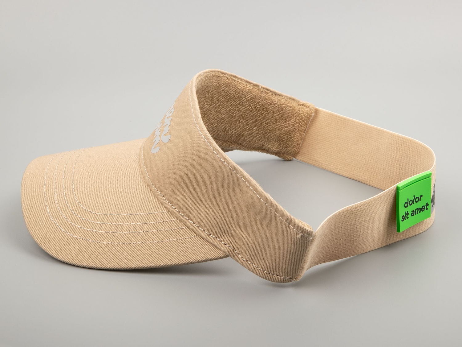 Козырек Viseros, бежевый с логотипом