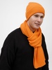 Шарф Nobilis Mono, оранжевый (абрикос) с логотипом