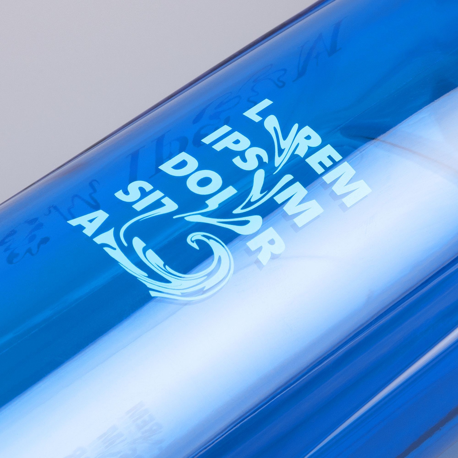 Бутылка для воды Primagrip, синяя с логотипом