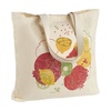 Холщовая сумка "Фрукты", неокрашенная с логотипом