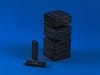 Игра Acrylic Tower, черная с логотипом