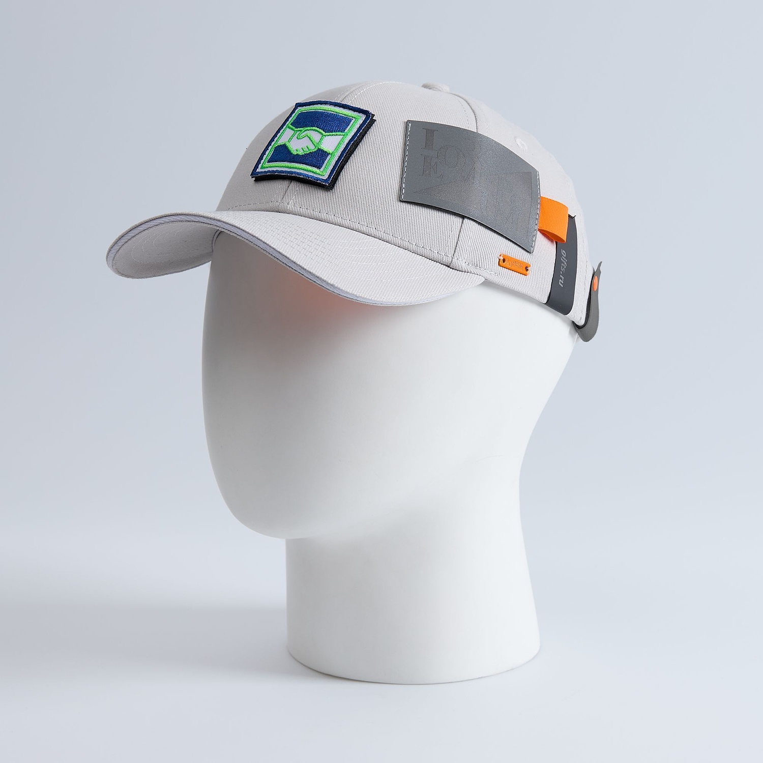 Бейсболка Spiker, темно-синяя с белым с логотипом