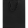 Пакет бумажный Wide, черный с логотипом