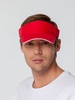Козырек Active, красный с белым кантом с логотипом