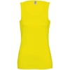 Майка женская Jane 150, желтая (лимонная) с логотипом