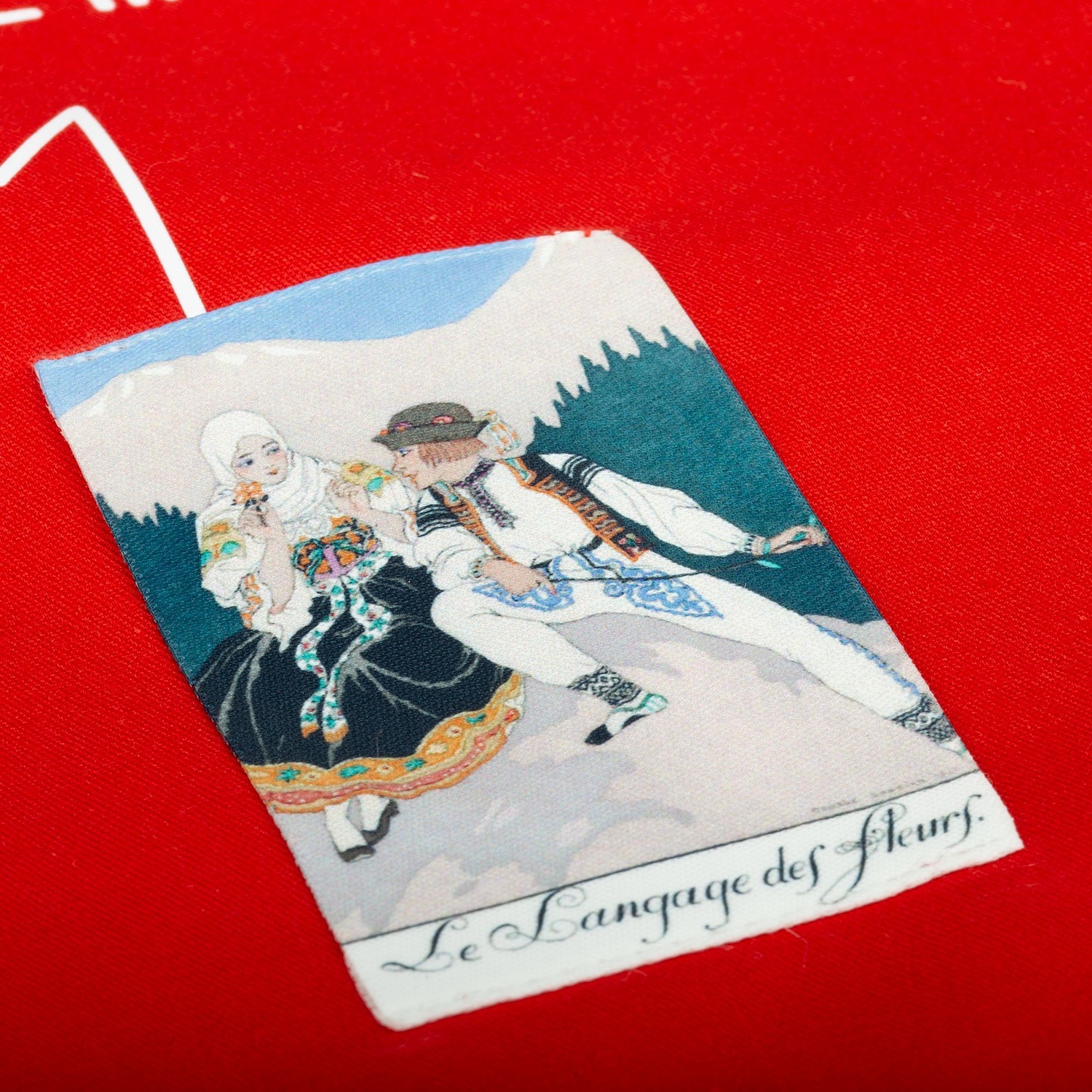 Холщовая сумка Avoska, красная с логотипом