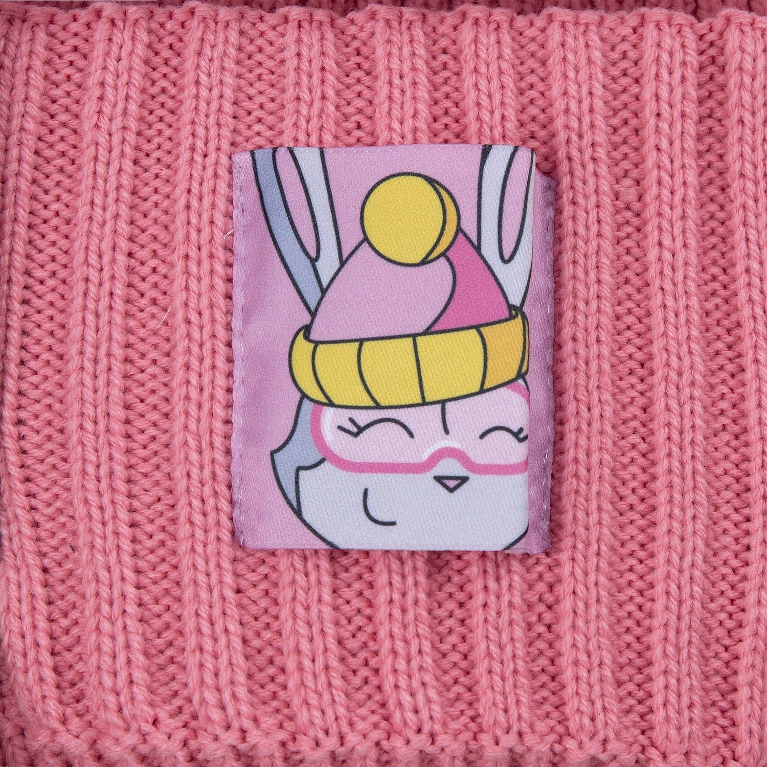 Шапка Yong, розовая с логотипом