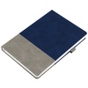 Ежедневник Horizon, недатированный, серый с синим с логотипом