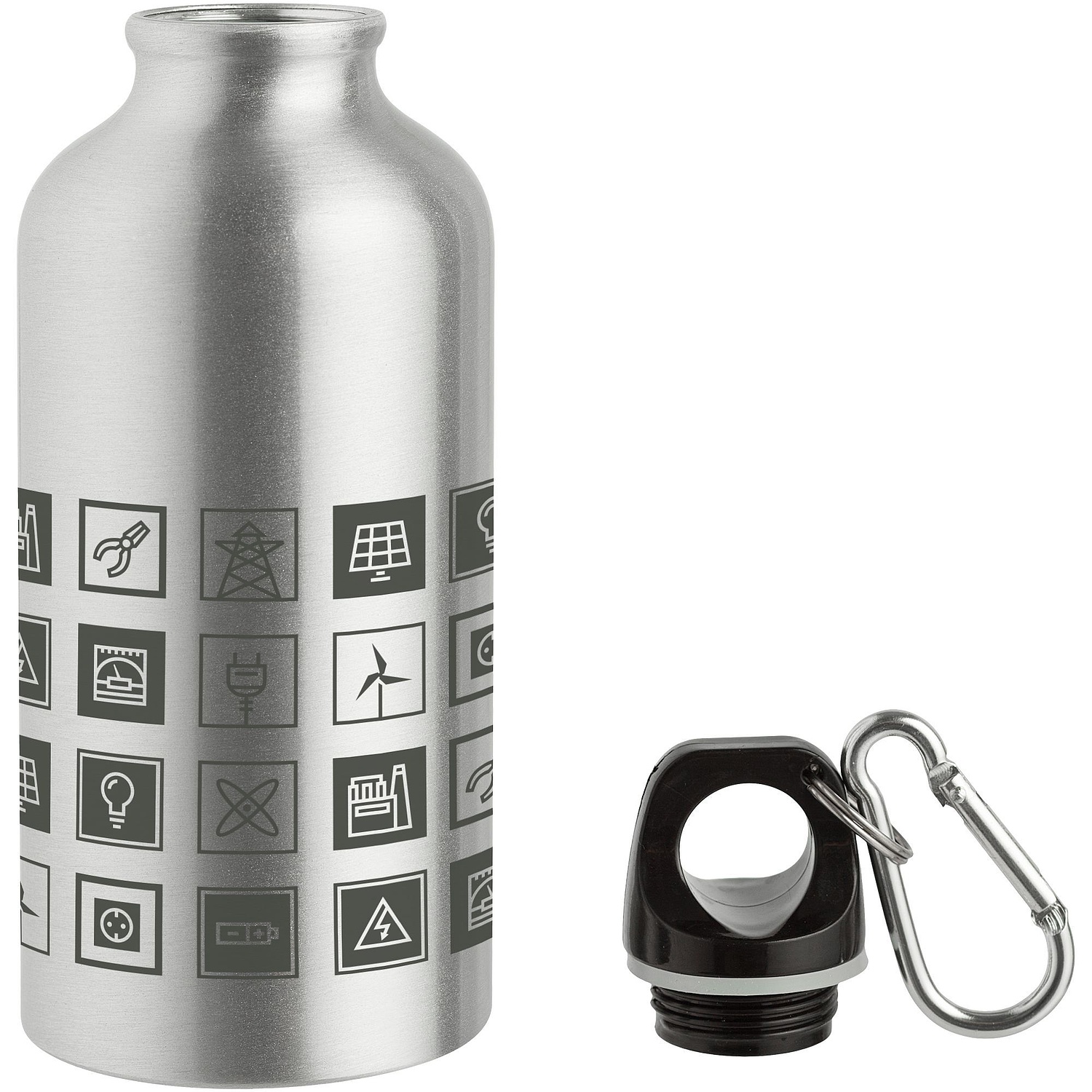 Бутылка для спорта Re-Source, серебристая