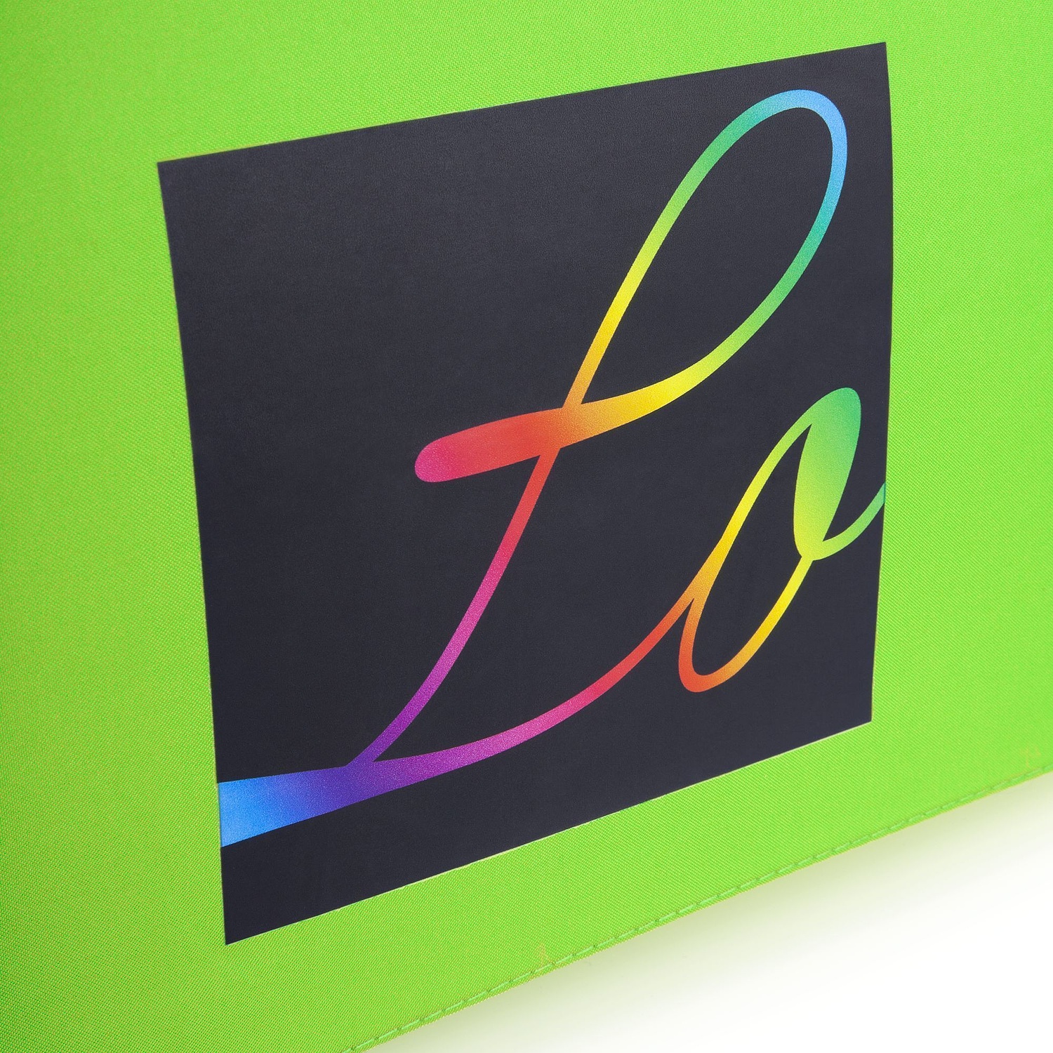 Зонт складной Basic, зеленое яблоко с логотипом