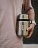 Термос для еды Jerrycan 700, вакуумный, стальной матовый с логотипом