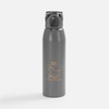 Бутылка для воды Billy Gym, матовая серая с логотипом