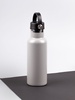 Термобутылка Bidon, серая с логотипом