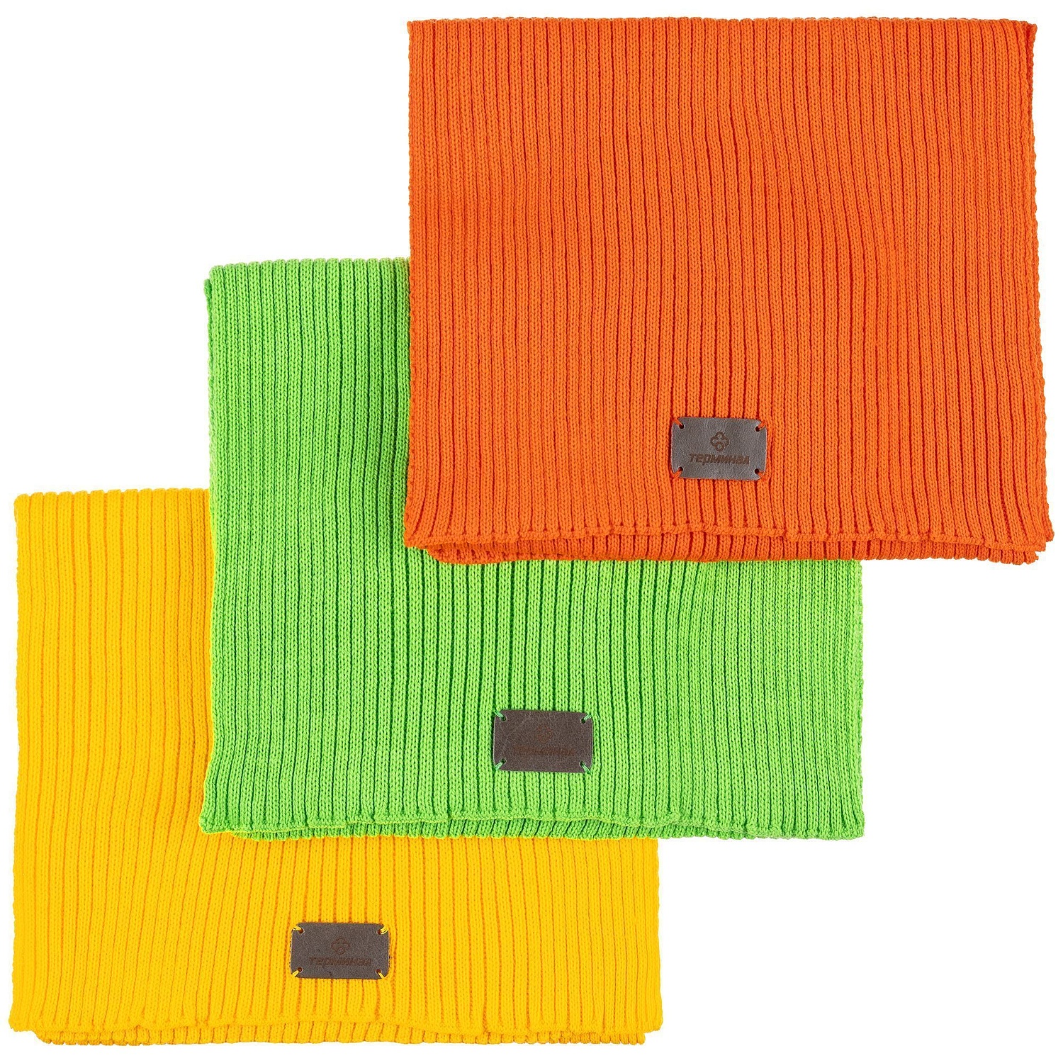 Лейбл кожаный Beta, S, серый с логотипом