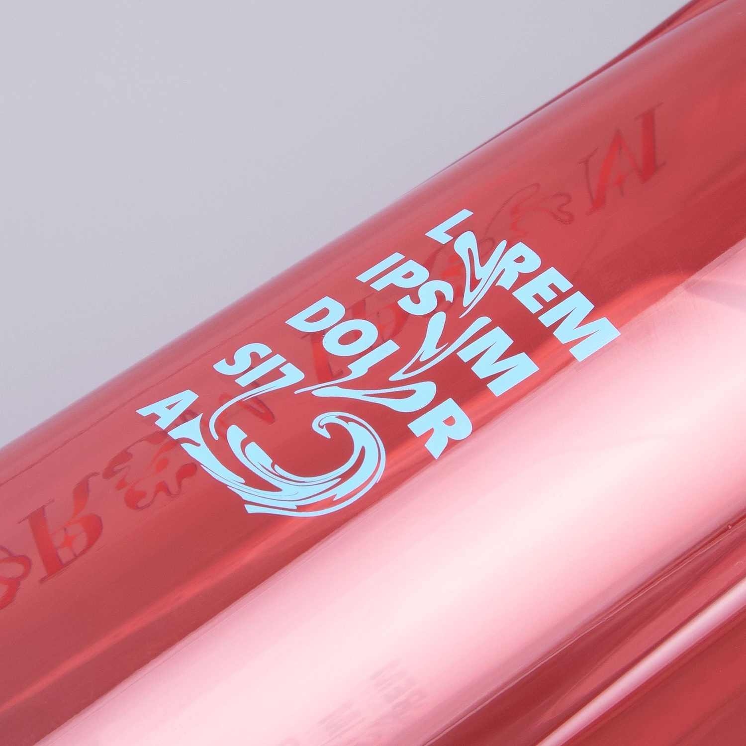 Бутылка для воды Primagrip, красная с логотипом