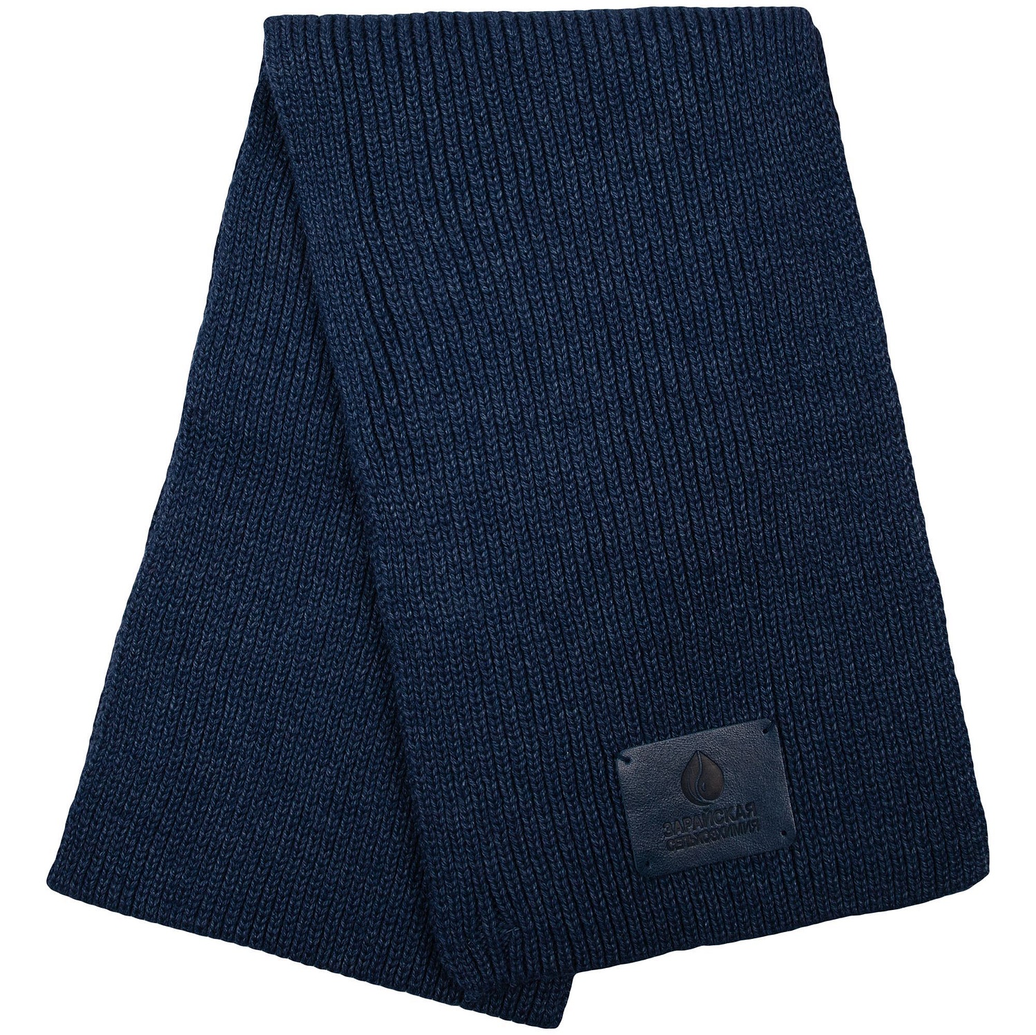 Шарф Tommi, синий меланж с логотипом