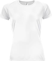 Футболка женская Sporty Women 140, белая с логотипом