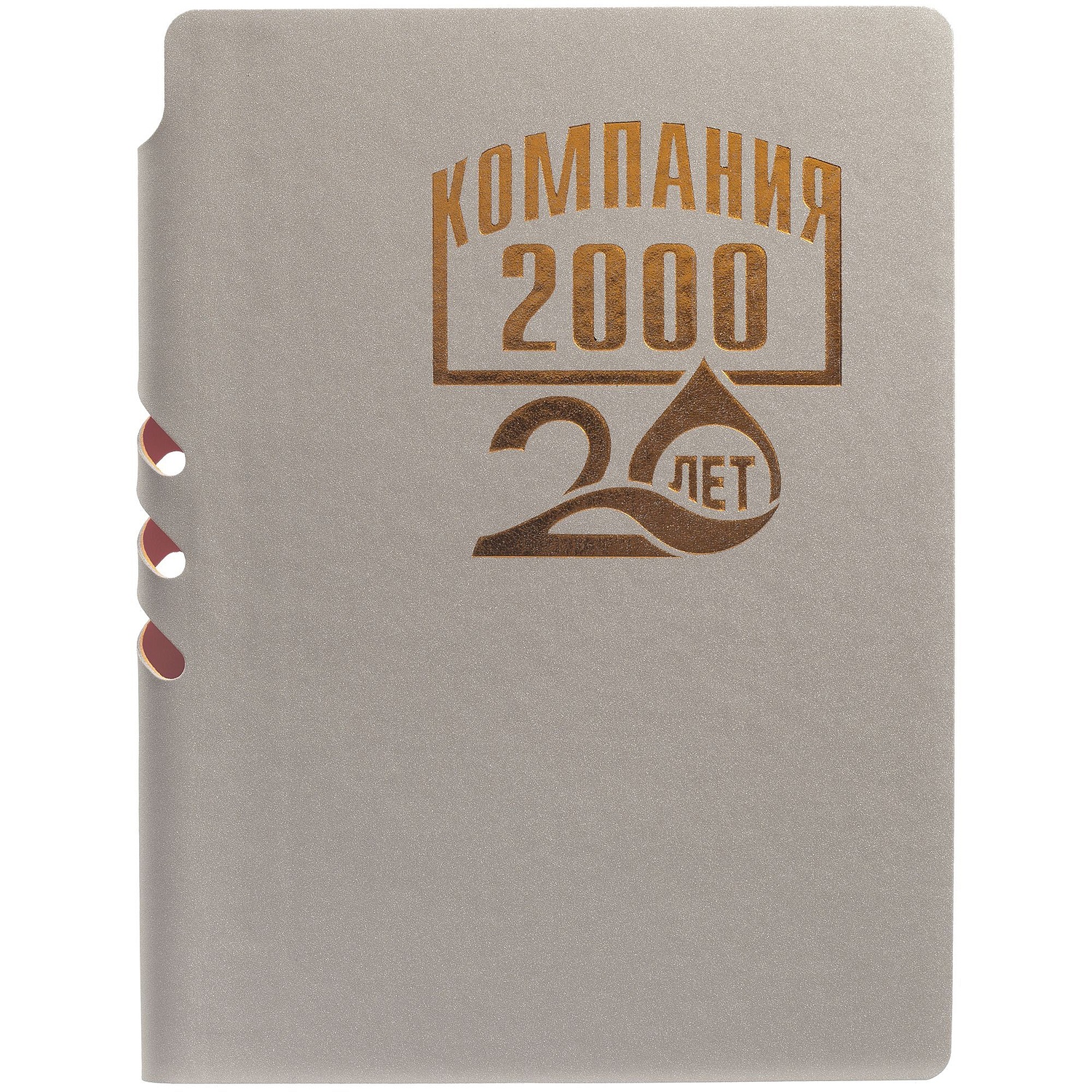 Ежедневник Flexpen, недатированный, серебристо-оранжевый