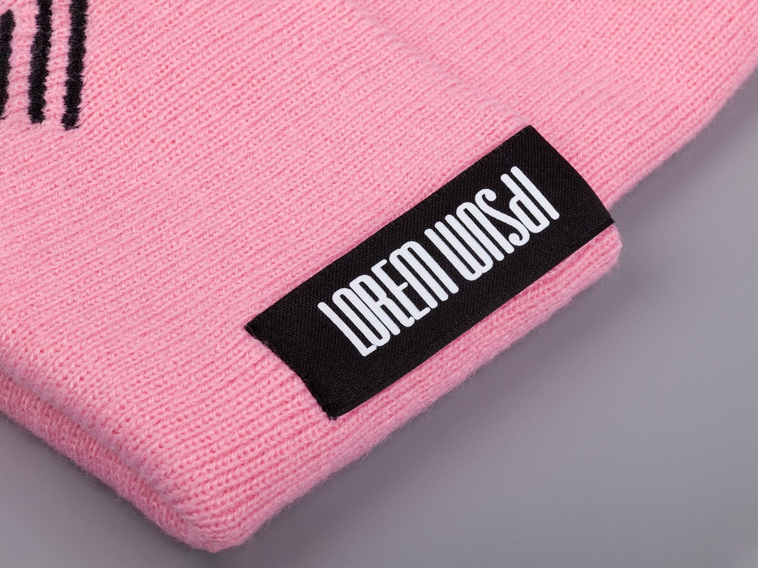Шапка Urban Flow, пыльно-розовая с логотипом