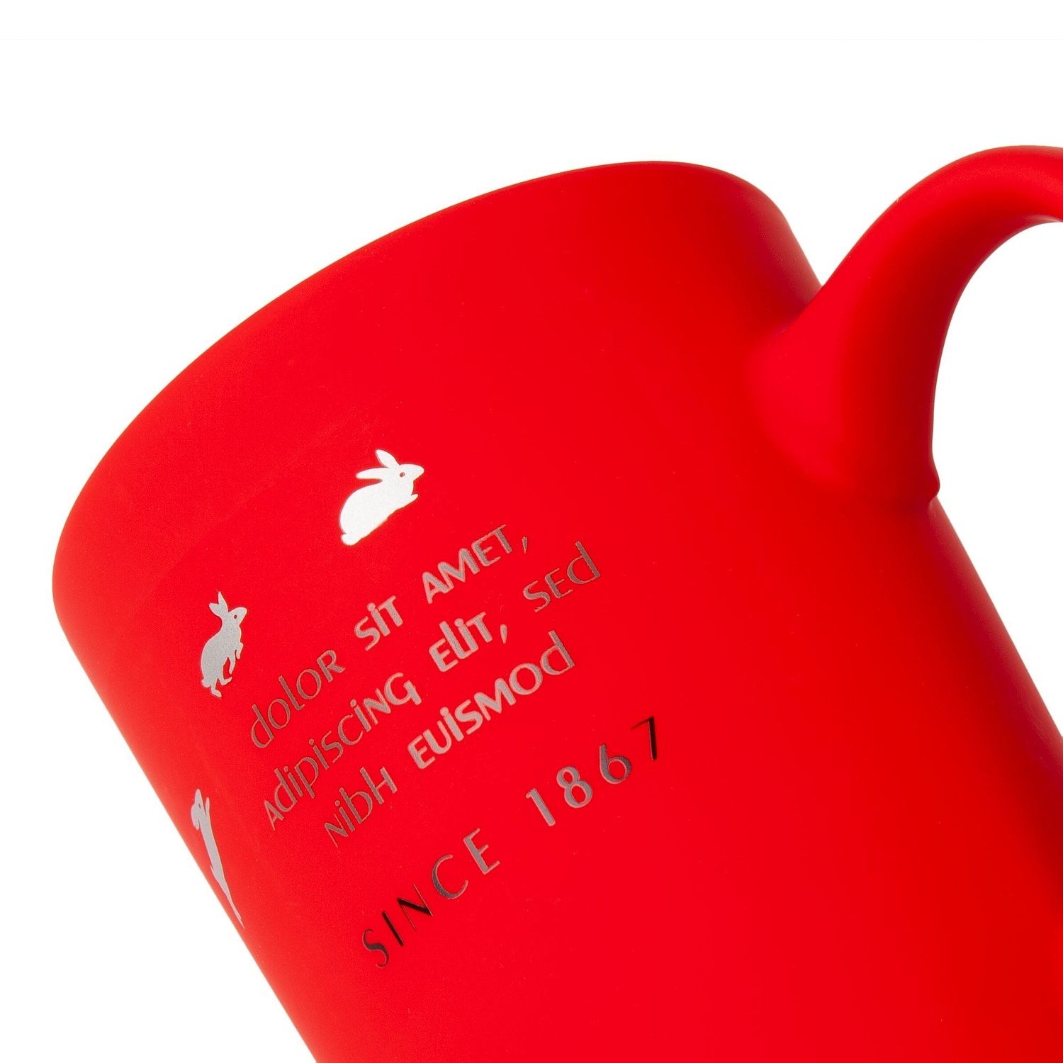 Кружка Best Noon с покрытием софт-тач, красная с логотипом