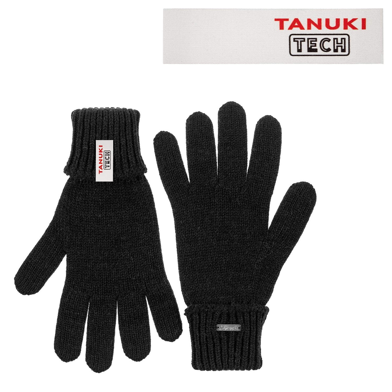 Лейбл хлопковый Doni, S, беленый с логотипом