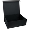 Коробка складная Rusetti, L, черная с логотипом