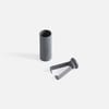 Наконечник для шнурка Nozzle, ver.2, серый с логотипом