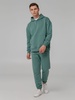 Джоггеры Comfort, серо-зеленые с логотипом