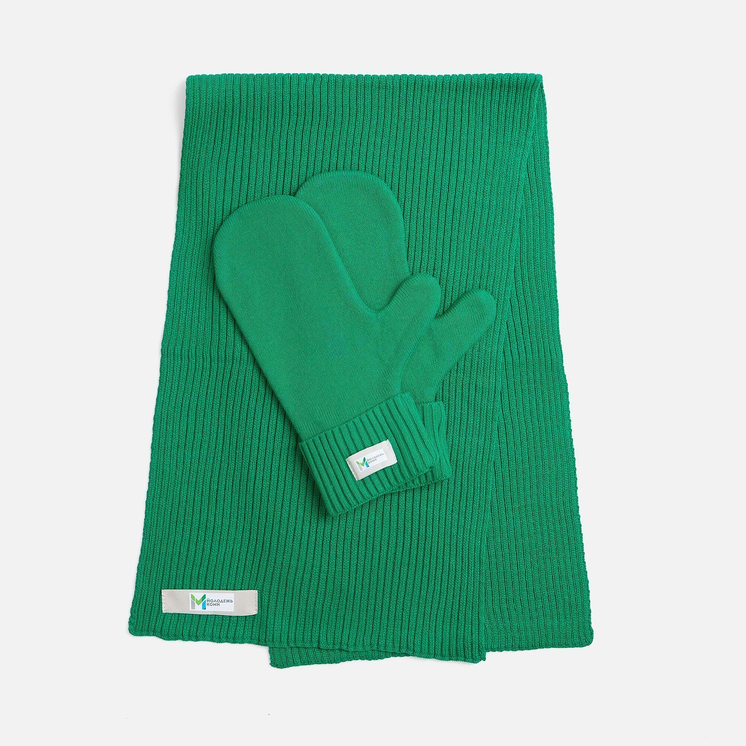 Лейбл тканевый Epsilon, XXS, светло-серый с логотипом