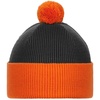 Шапка Snappy, темно-серая с оранжевым с логотипом